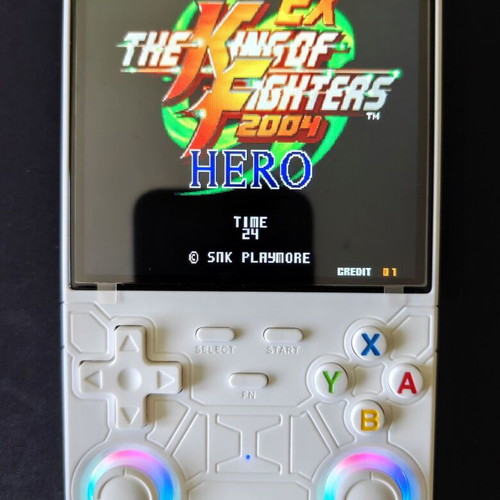 Original R36 Ultra retro handheld game console, 4.0-inch, white, 128GB, 22,000 games