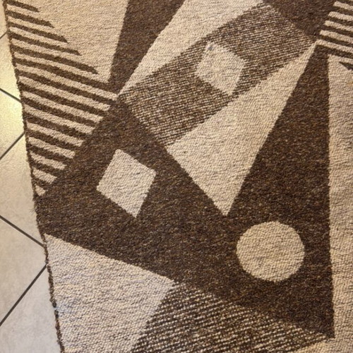 Cotton rug used 1.35x1.95 with small burn holes