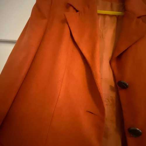 Vintage castor blazer used, orange with worn buttons