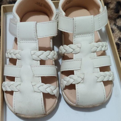 H&M sandals used, white, size 24