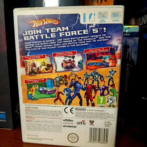 Hot Wheels Battle Force 5 Nintendo Wii game used, English version