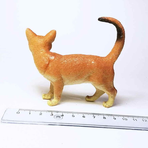 Cat plastic figure used, toy animal