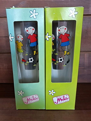 Beer glasses football new, set of 2, Mila