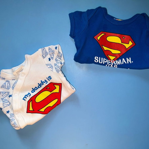 Baby bodysuits used for boy 0-3 months, set of 2