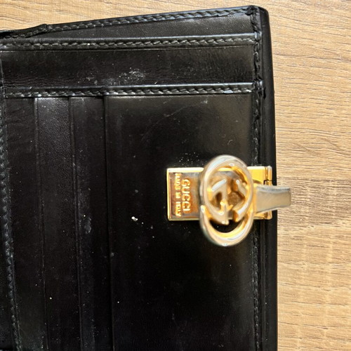 Gucci vintage wallet refurbished, black