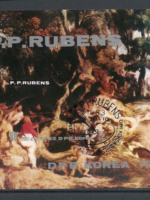 Φύλλο γραμματοσήμων 34 Κορέα 1983 'P.P.Rubens' μεταχειρισμένο