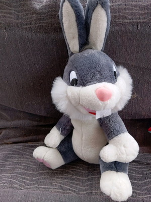 Stuffed rabbit used, large, dimensions 40×20