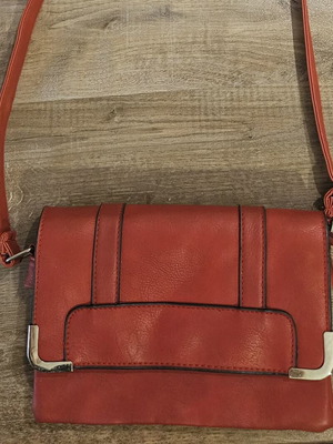 Women's crossbody bag, dark red