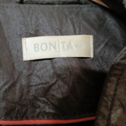 Bonita faux leather jacket size 44 like new, brown