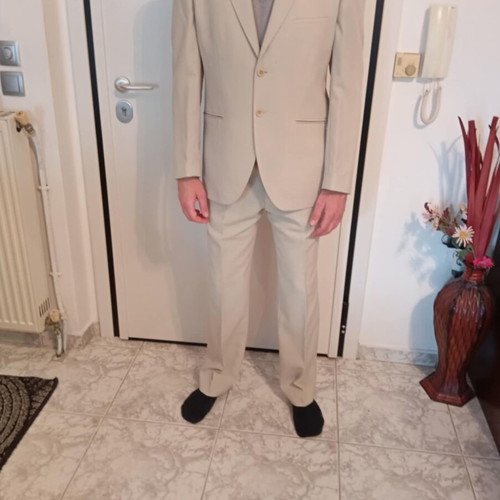 Sogo suit new, men's beige, size large