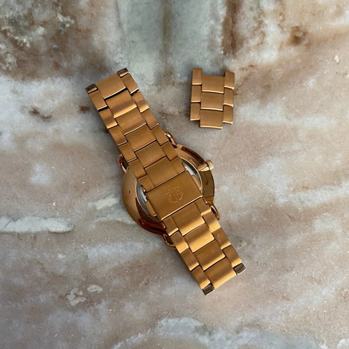 Paul Hewitt rose gold steel watch with marble dial new