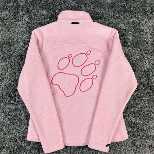 Jack Wolfskin Taunus Big Paw fleece jacket like new, women's, pink, XS