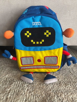 Polo blue backpack like new with two compartments