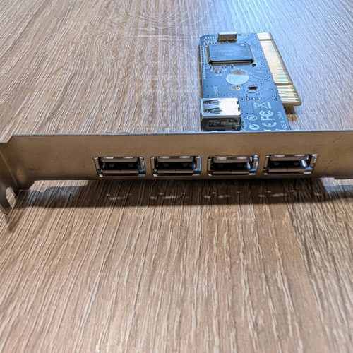 USB 2.0 PCI Expansion Card 5x Ports used for Older Computers