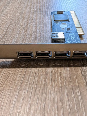 USB 2.0 PCI Expansion Card 5x Ports used for Older Computers