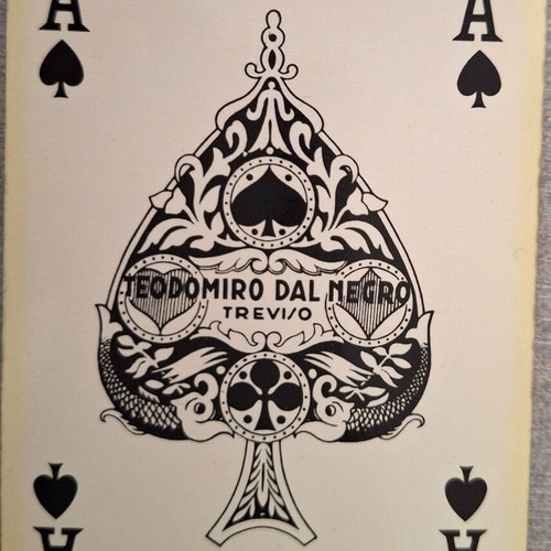 Dal Negro Treviso Vintage Double Deck Plastic Playing Cards used