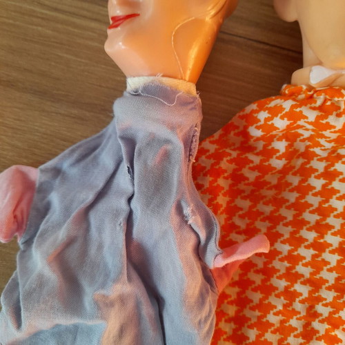 Puppet theater dolls used, set of 7, rare from the '80s