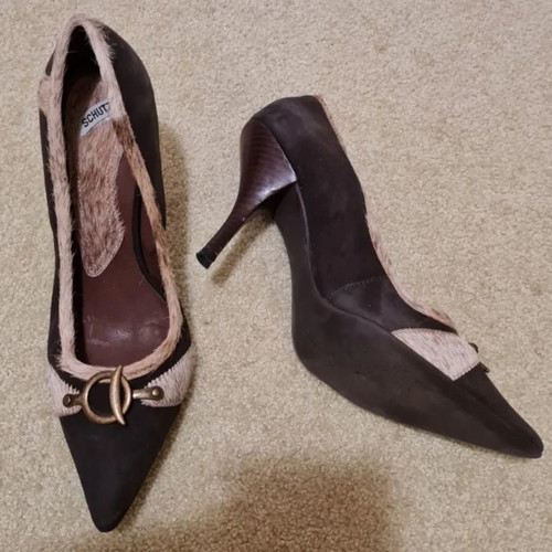 Schutz castor leather pumps size 38 used, brown