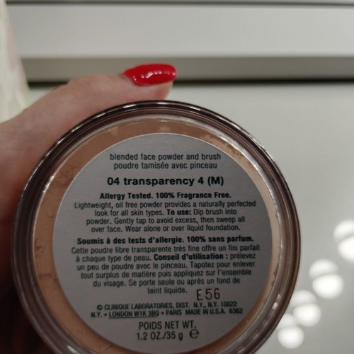 Clinique blended face powder and brush new