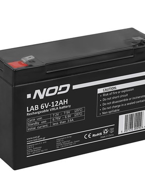 Μπαταρία μολύβδου NOD LAB 6V-12AH κατόπιν παραγγελίας