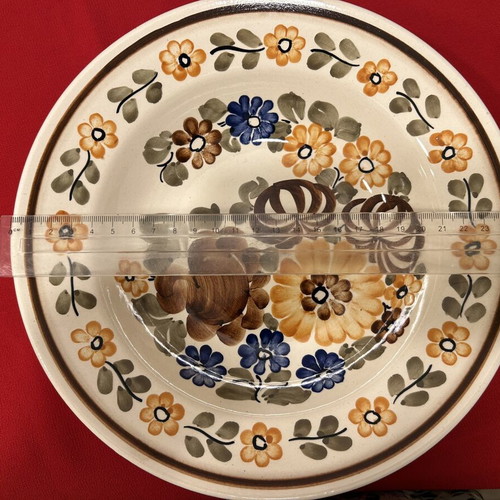 Ceramic Plate Ewa Jankowska Hand Made in Poland Like New