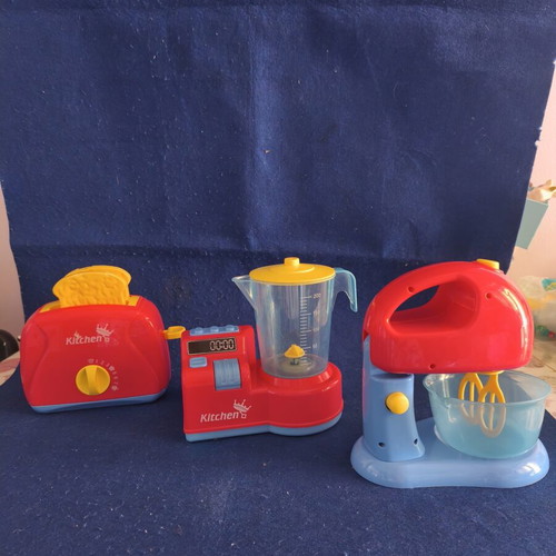 Children's Kitchen Toys like new, toaster, blender, and mixer