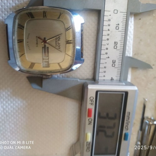 Poljot Automatic 2627H Square Watch like new, men's, white beige