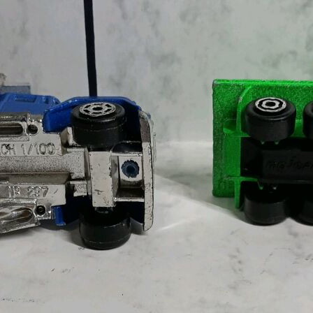 Majorette toy trucks 1/100 scale used, set of 2