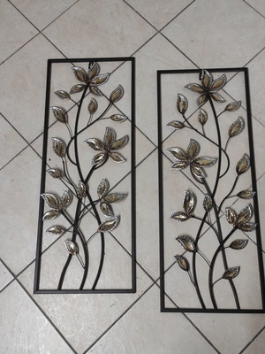 Metal frames used, set of 2, 79x31 cm