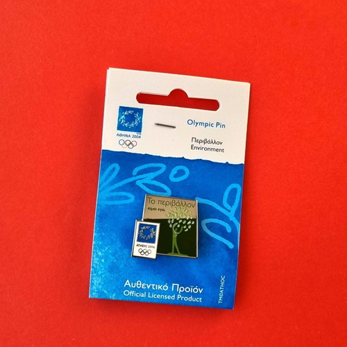 Olympic pins Athens 2004 set of 3, new, Environment series