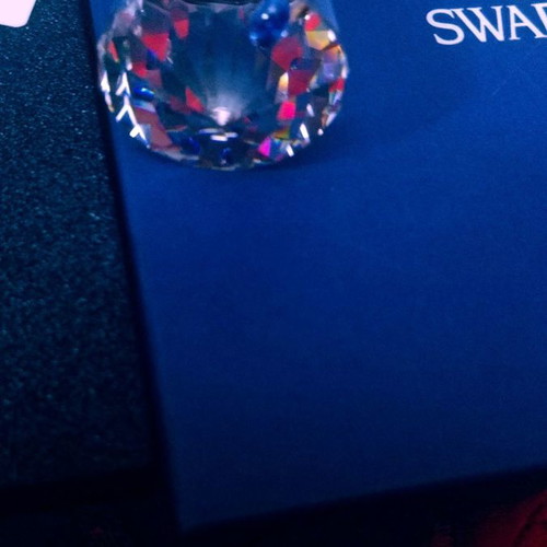 Swarovski Rainbow sapphire wine bottle stopper new