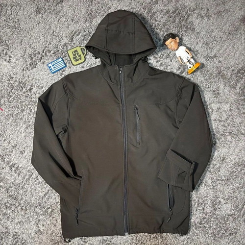 Ergo black waterproof windbreaker jacket, size S