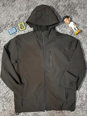 Ergo black waterproof windbreaker jacket, size S