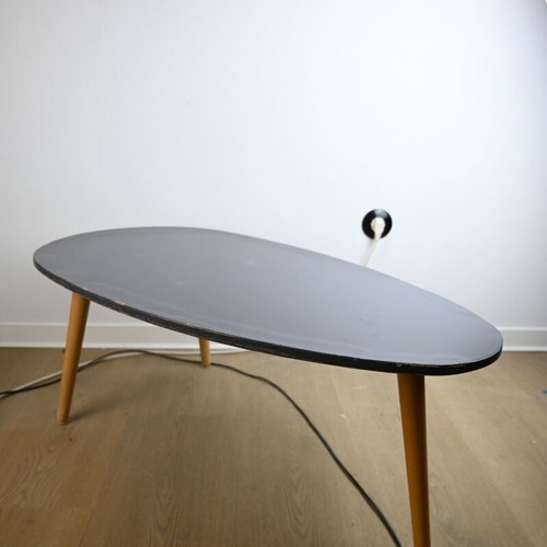 Retro coffee table used with visible wear
