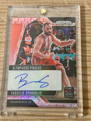 Κάρτα με υπογραφή Βασίλης Σπανούλης Panini Euroleague 2024-25 25th Anniversary καινούργια