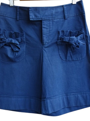 Red Valentino Garavani high waisted cotton shorts new, navy, size M