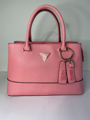 Guess handbag pink like new with crossbody strap