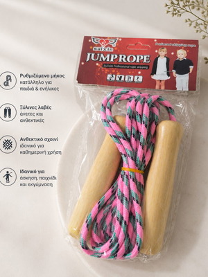 Jump Rope with Wooden Handles new, pink