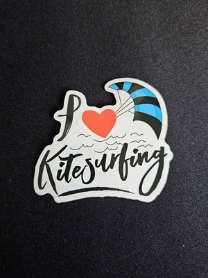 Sticker Αυτοκόλλητο I Love Kitesurfing καινούργιο