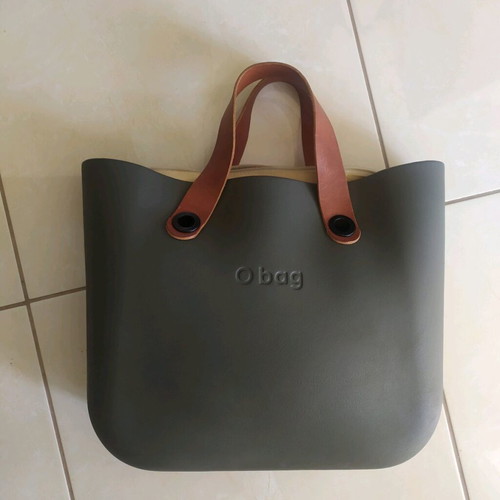 O.bag shoulder bag with 2 handle sets, military green