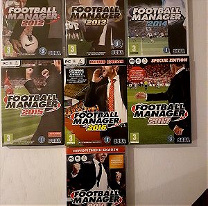 Football Manager για PC (2012 έως 2018) - Μεταχειρισμένα σε άριστη κατάσταση