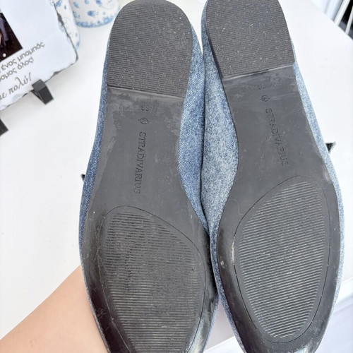 Denim ballet flats size 38 used