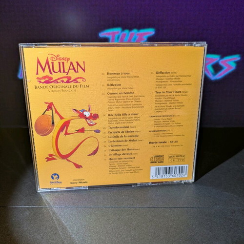 Mulan Disney soundtrack CD like new, French edition