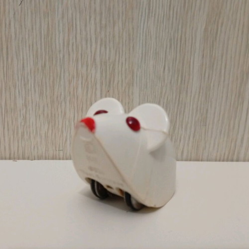 Vintage mechanical mouse Lehmann 935 West Germany used, white