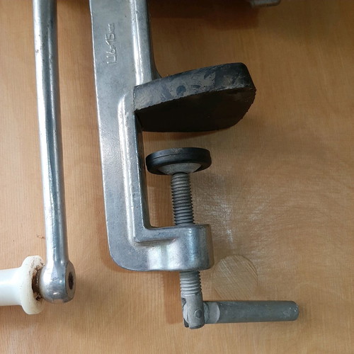 Manual meat grinder 60s-70s like new, aluminum