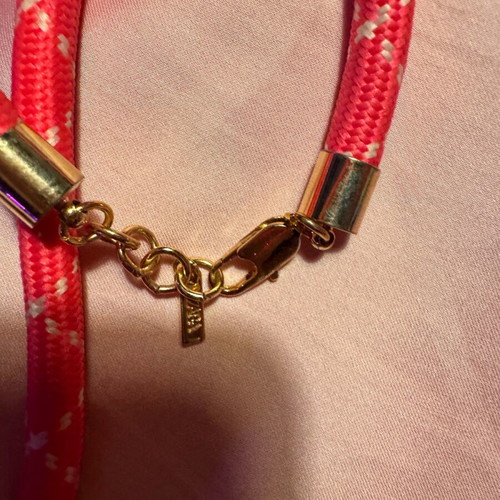 Long necklace Zara pink and gold like new