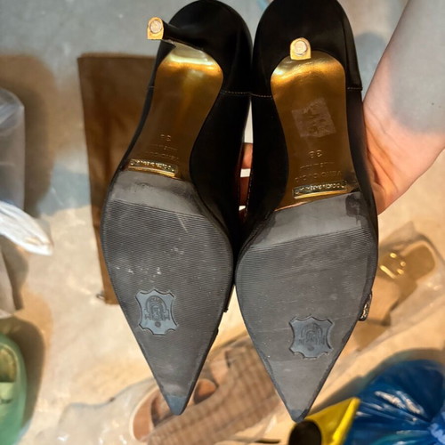 Dolce & Gabbana shoes size 38 almost new, black and brown leather