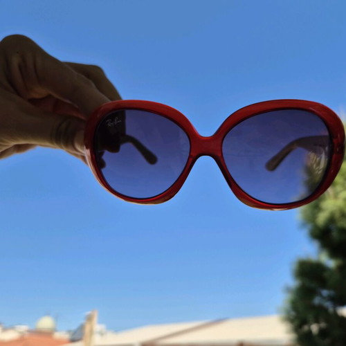 Rayban Junior RJ9043S sunglasses like new, white and red