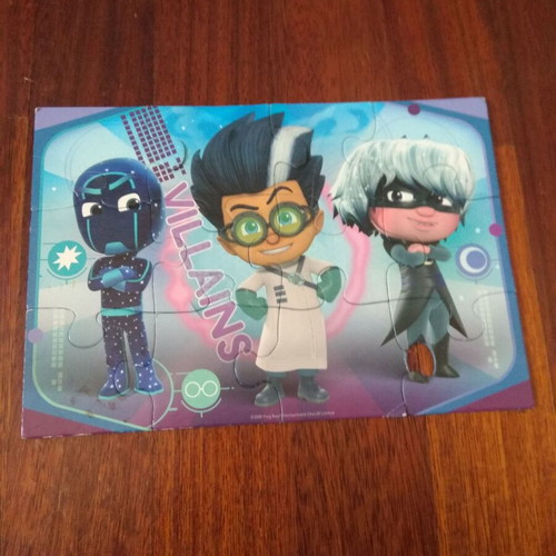 PJ Masks children's puzzle used with minor wear on 1-2 pieces