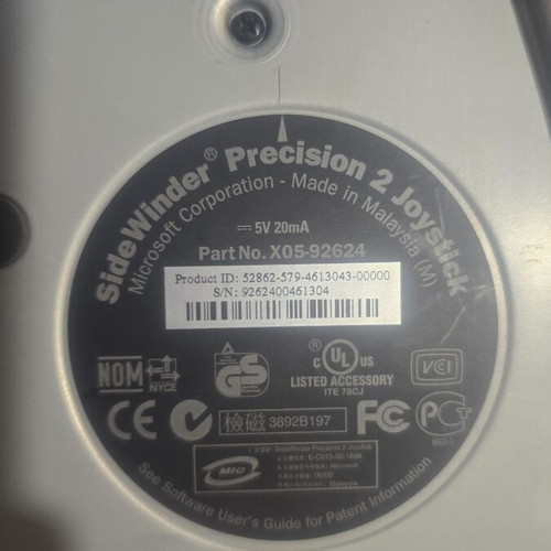 Microsoft Sidewinder Precision 2 joystick used